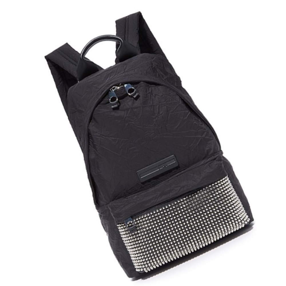 🏹🆕 Alex McQueen ★ Studded Wrinkled Backpack ★ - Picture 3 of 8
